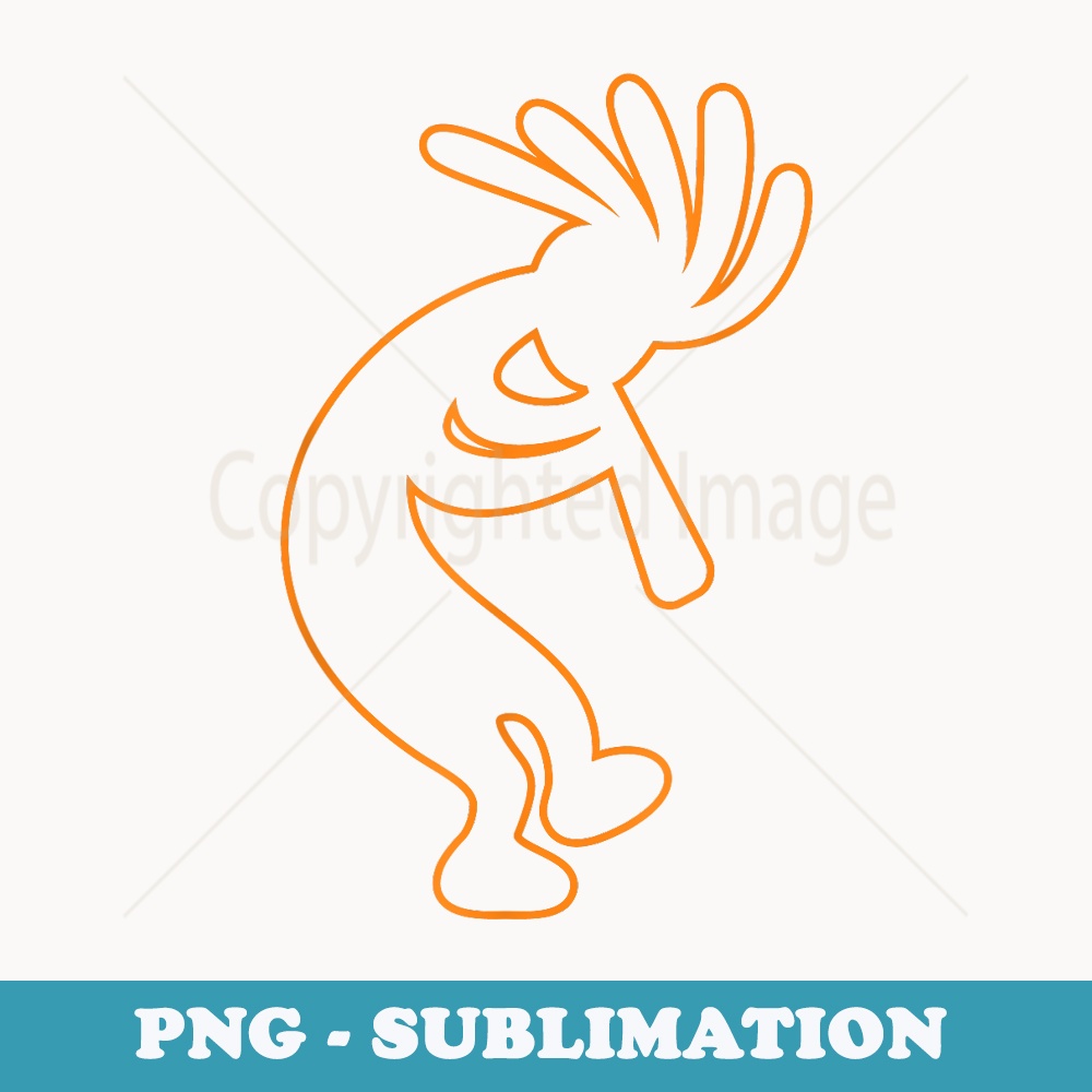 Dancing Kokopelli Positive Vibes Design - Stylish Sublimation Digital Download