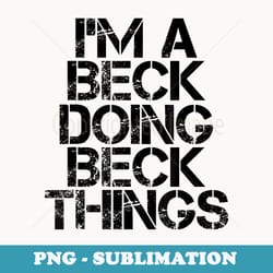 beck funny surname family tree birthday reunion idea - png sublimation digital download