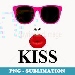 s sexy woman red lipstick sunglasses red lips kiss - exclusive png sublimation download