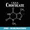 Theobromine Molecule Formula Chocolate Sweet Tooth Fun s - Modern Sublimation PNG File