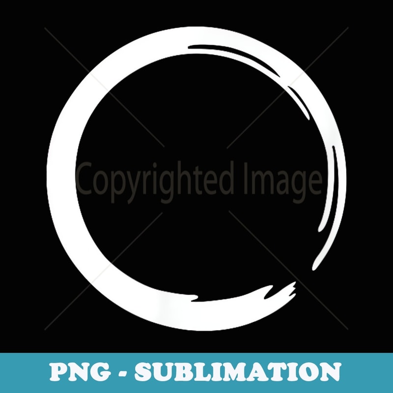 Enso, Zen, circle, symbol, Buddhism, Buddha, meditation Yoga - Sublimation PNG File