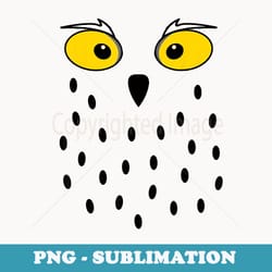 snowy owl funny cute animal bird halloween costume - png transparent sublimation design