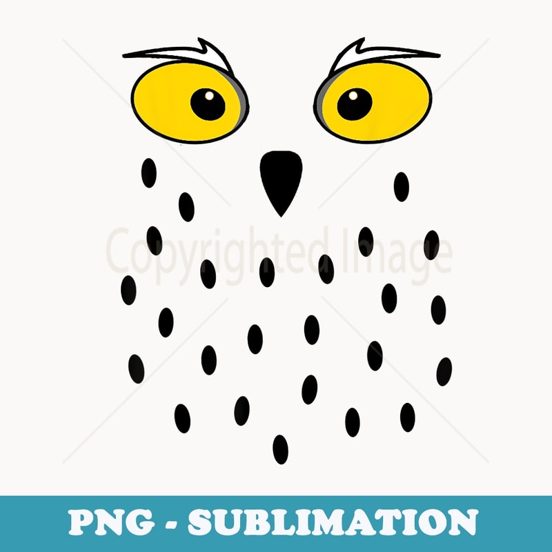 Snowy Owl Funny Cute Animal Bird Halloween Costume - PNG Transparent Sublimation Design