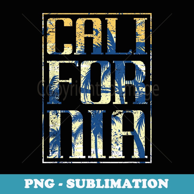 California Surfing - High-Resolution PNG Sublimation File