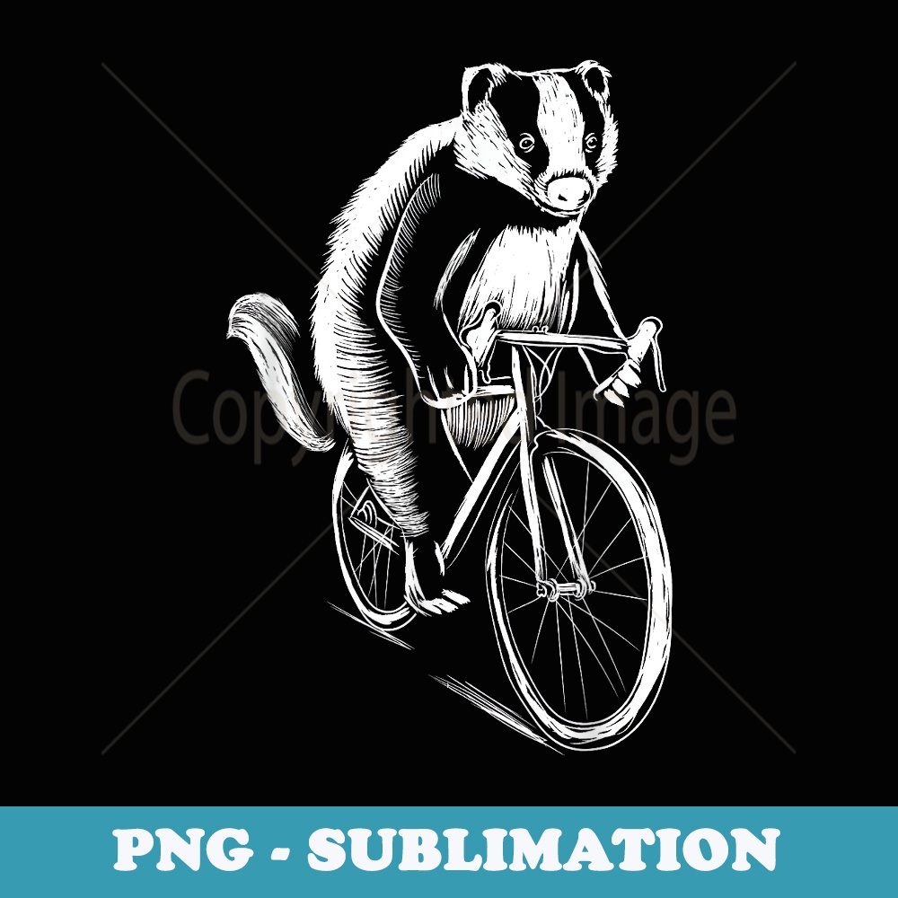 Badger Animal Bicycle Clothing Art Cyclist - Unique Sublimation PNG Download