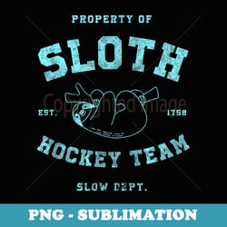 sloth hockey team official athletic slow department - premium sublimation digital download