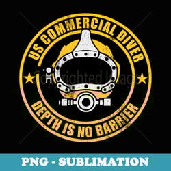 us commercial diver - depth is no barrier (distressed)