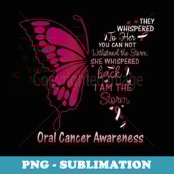 oral cancer i am the storm - signature sublimation png file