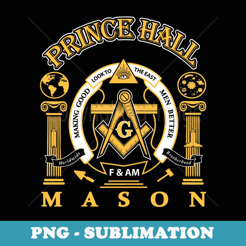 Greats Mason Masonic Prince Hall Masons Presidents Day - Modern Sublimation PNG File