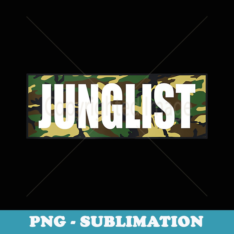 Junglist Camo Drum & Bass - Instant Sublimation Digital Download