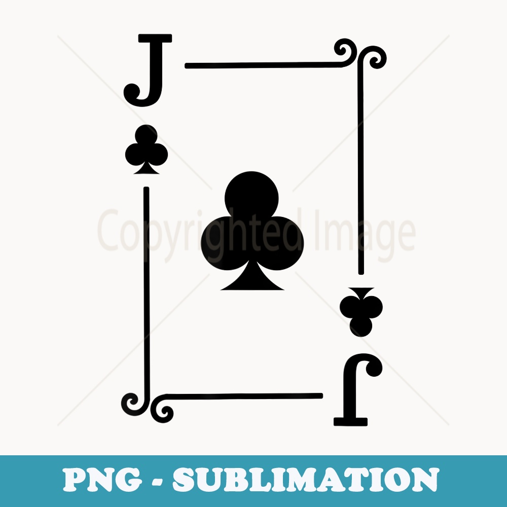 Playing Cards Costume - Jack Clubs Card - Jack Card - Trendy Sublimation Digital Download