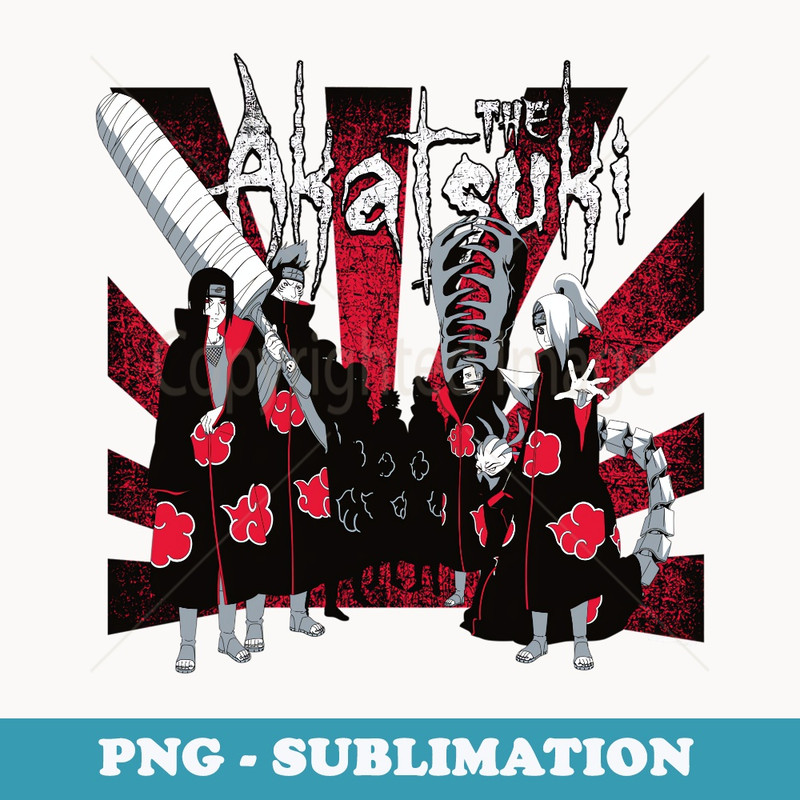 Naruto Shippuden The Akatsuki - PNG Transparent Sublimation File