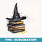 Salem Witch Book Club Halloween for Bookworms Feminist - Instant PNG Sublimation Download