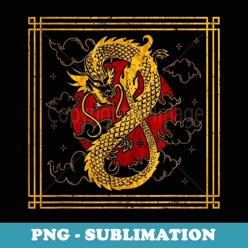 Vaporwave Japanese retro dragon - Japanese art - Trendy Sublimation Digital Download
