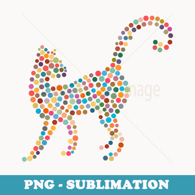 Cat Dot Day International Dot Day Polka Dot Cat Lover - Special Edition Sublimation PNG File