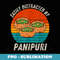 Vintage Easily Distracted By Panipuri Retro Food lover - Unique Sublimation PNG Download