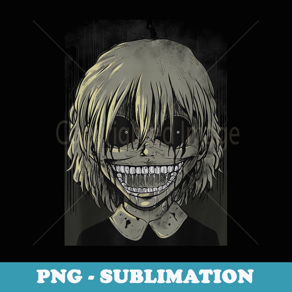 Manga Horror Anime Character - Modern Sublimation PNG File