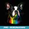 Gay Pride Dog Rainbow Flag on LGBTQ Boston Terrier - Sublimation Digital Download
