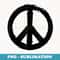 Peace Sign Peace Sign Peace Sign - Instant PNG Sublimation Download