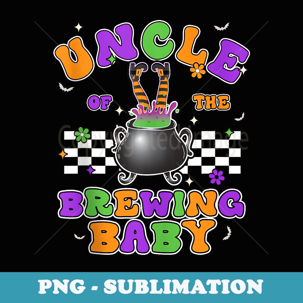 Uncle of Brewing Baby Halloween Theme Baby Shower Spooky - Artistic Sublimation Digital File