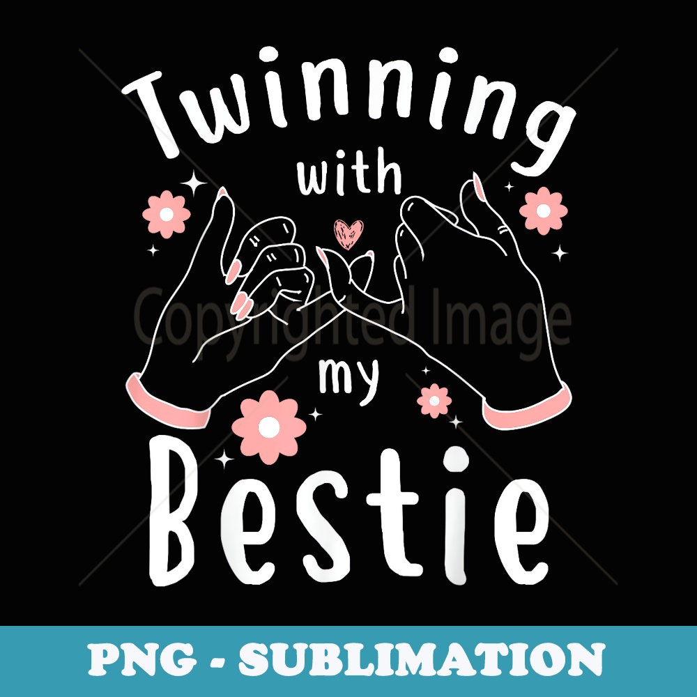 Friends Twinning With My Bestie Spirit Week Besties Girls - Instant PNG Sublimation Download