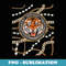 Rich Wild Tiger with Printed Gold Chains & Diamonds Style - Professional Sublimation Digital Download