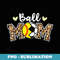 Ball Mom Leopard Funny Soccer Softball Player Mom - Special Edition Sublimation PNG File