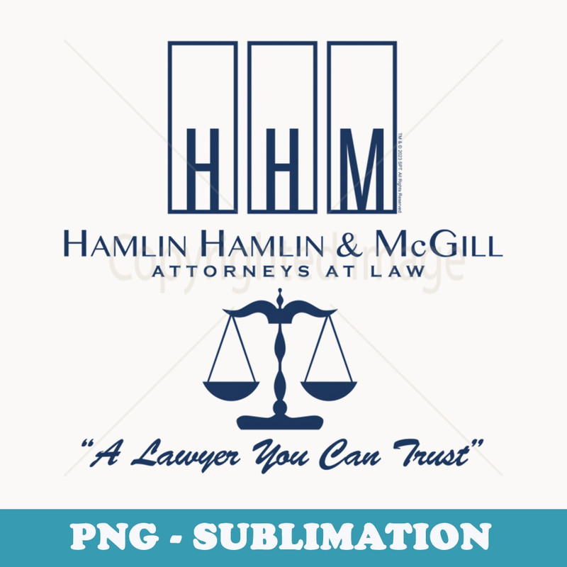 Better Call Saul HHH Logo & Scales - Instant PNG Sublimation Download