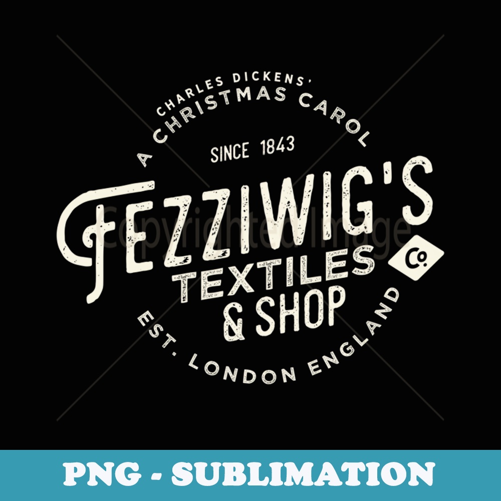 Christmas Carol, Fezziwigs, Scrooge, Holiday Design - Vintage Sublimation PNG Download