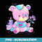 Pastel Goth Teddy Bear Japanese Anime Kawaii Demon Menhera - Professional Sublimation Digital Download