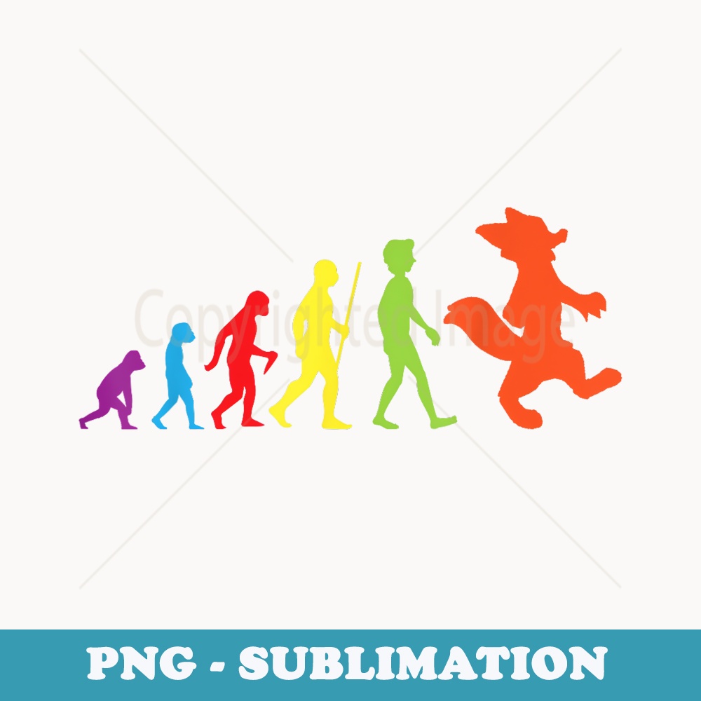 Furry Evolution Proud Furry Tail Ear Furry Person Cosplay - Sublimation Digital Download