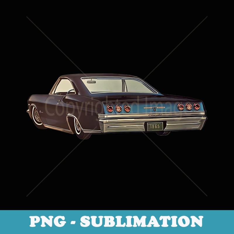 1965 Impala Low Rider Kustom Lead Sled Custom Hot Rod - Sublimation Digital Download