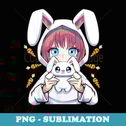 anime girl for bunny lovers and kawaii rabbit ns girls - modern sublimation png file
