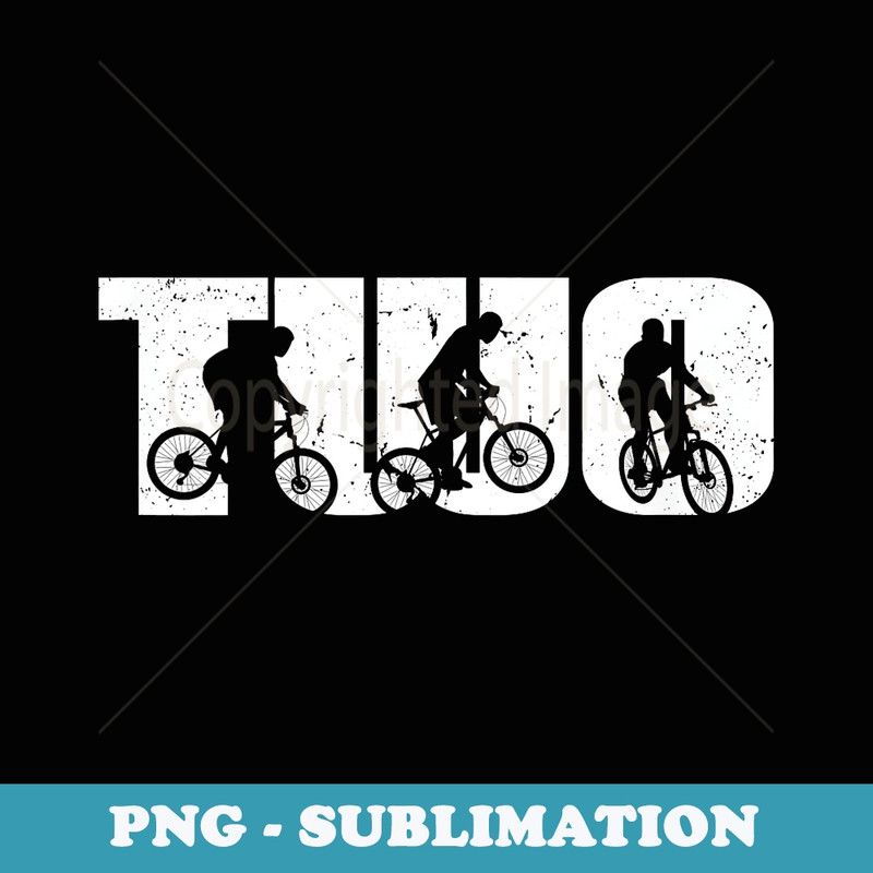 2 Year Old MTB Mountainbike Biker Birthday Boys Biking 2nd - Stylish Sublimation Digital Download
