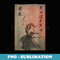 Japanese Retro Art Print Samurai Japan Warrior - Artistic Sublimation Digital File