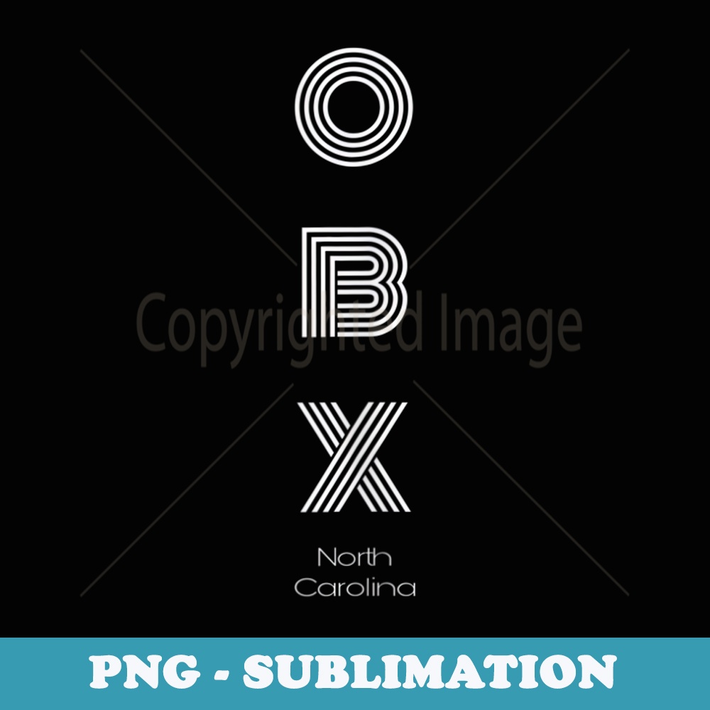 OBX The Outer Banks Vertical - PNG Sublimation Digital Download
