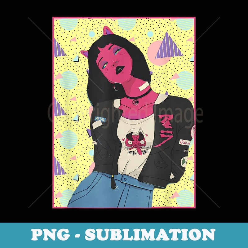 Anime Girl Japanese Aesthetic anime Otaku - Special Edition Sublimation PNG File