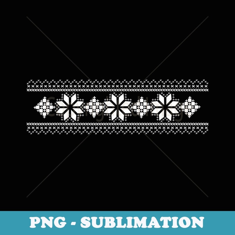 Nordic-Style Christmas sweater - Decorative Sublimation PNG File