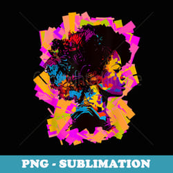 girls black empowering african american graphic - png transparent sublimation file