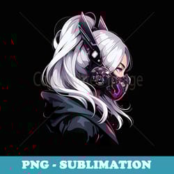 manga aesthetic easter bunny ears cyberpunk harajuku - sublimation digital download