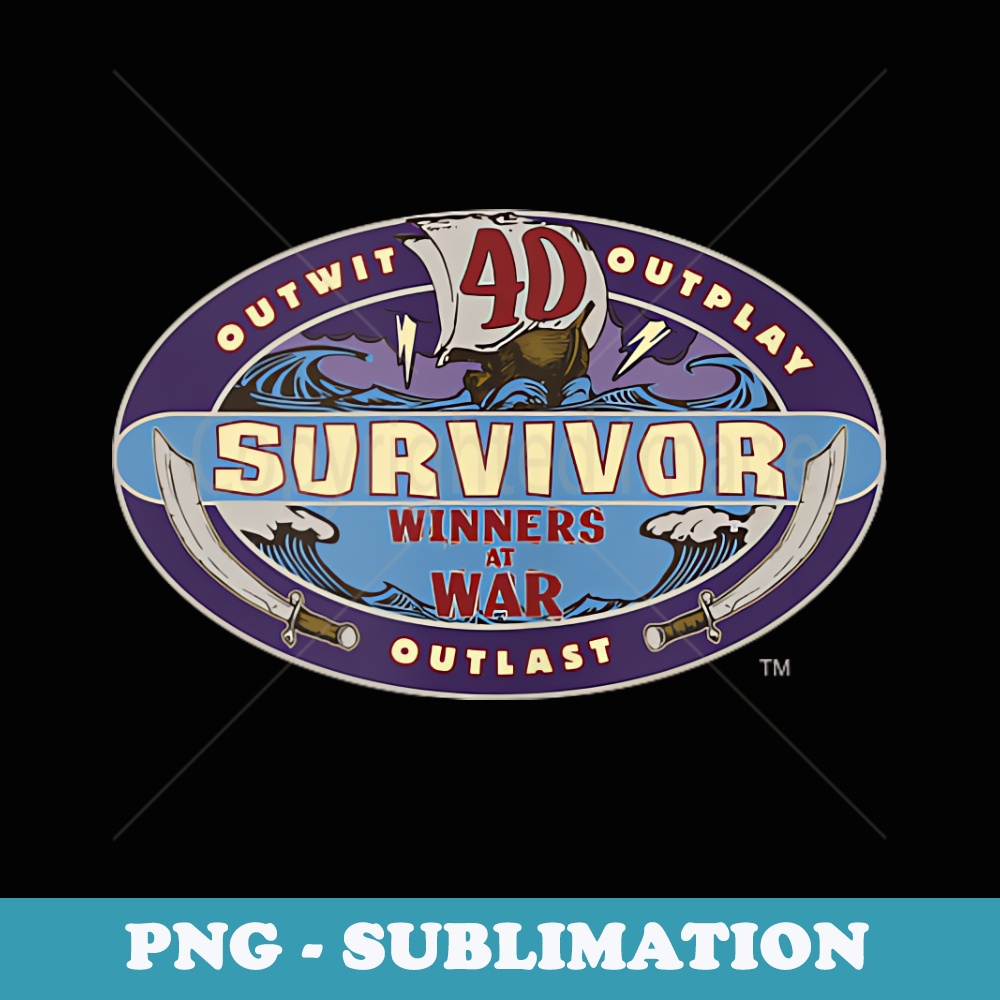Survivor Season 40 Winners at War Logo - Digital Sublimation Download File