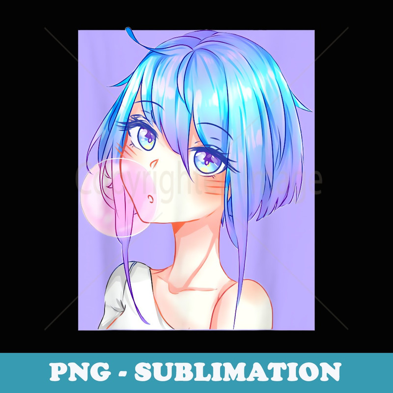 Anime Girl Japanese Aesthetic anime Otaku - Premium Sublimation Digital Download