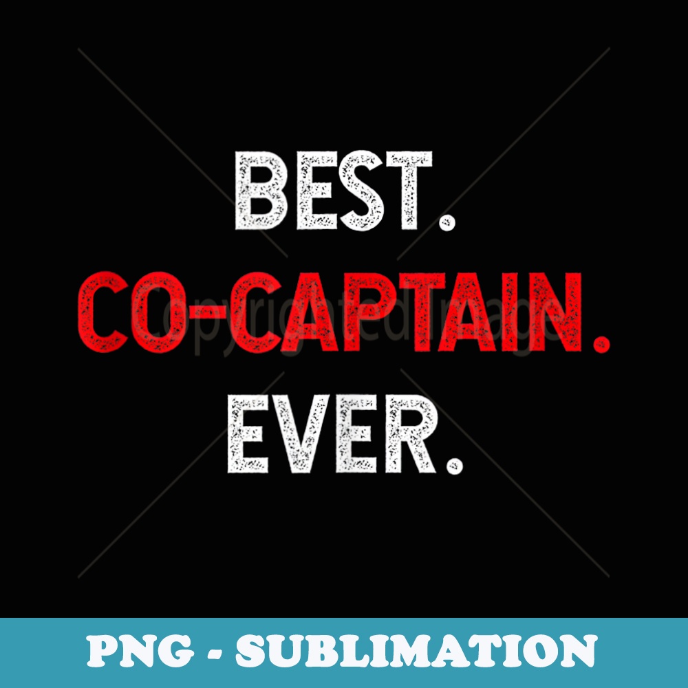 Best Co-Captain Ever Sports Team Appreciation - Retro PNG Sublimation Digital Download
