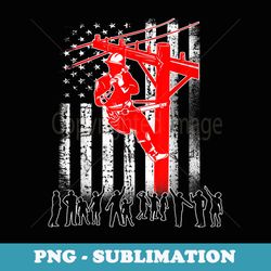 lineman flag t - professional sublimation digital download