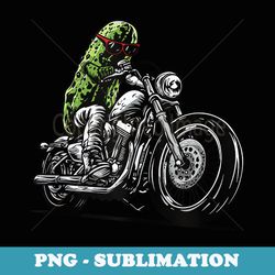 pickle motorcycle biker cucumber vegetables - retro png sublimation digital download