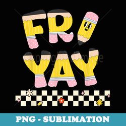 cute friyay pencil checkered back to school student teacher - professional sublimation digital download