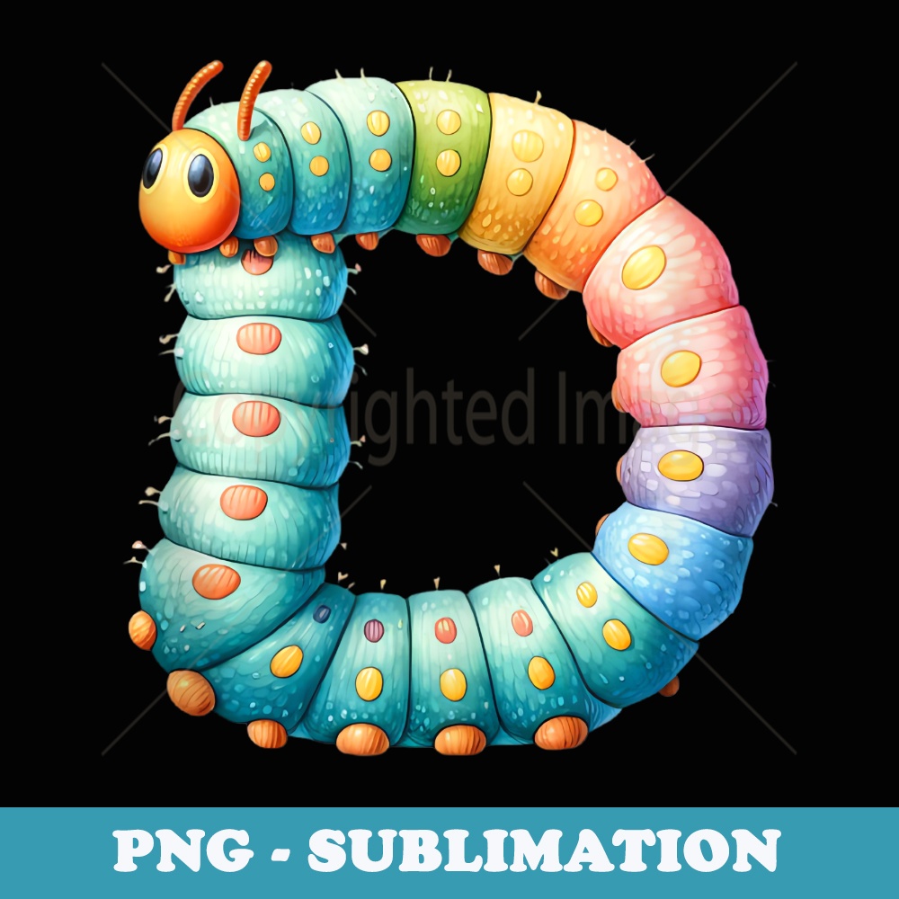 Cute Hungry Caterpillar Transformation Back To School Book - High-Resolution PNG Sublimation File