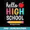 Hello High School Teacher Boys Girls Back to School - PNG Sublimation Digital Download