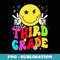 Hello 3rd Grade Teacher Student Smile Face Back To School - Elegant Sublimation PNG Download