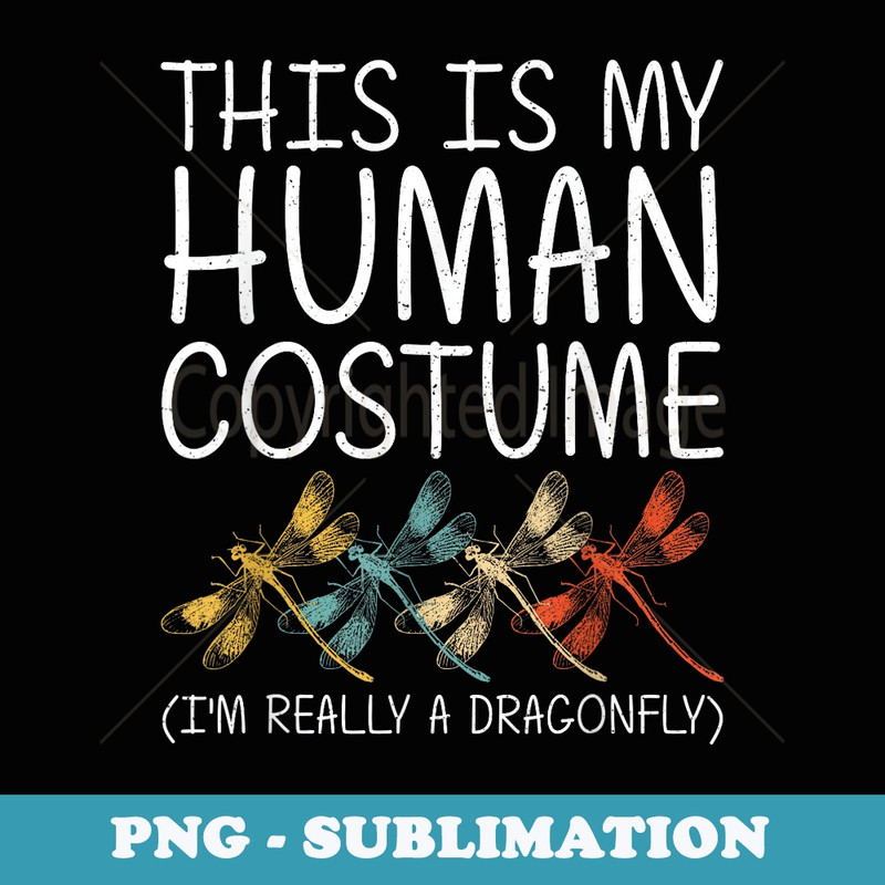 Dragonfly Halloween Human Costume Swarm Nymph Easy DIY - Special Edition Sublimation PNG File